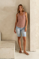 Alana Denim Bermuda Shorts - Final Sale