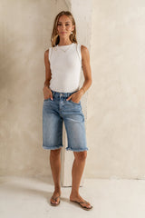 Reese Frayed Bermuda Shorts - FINAL SALE