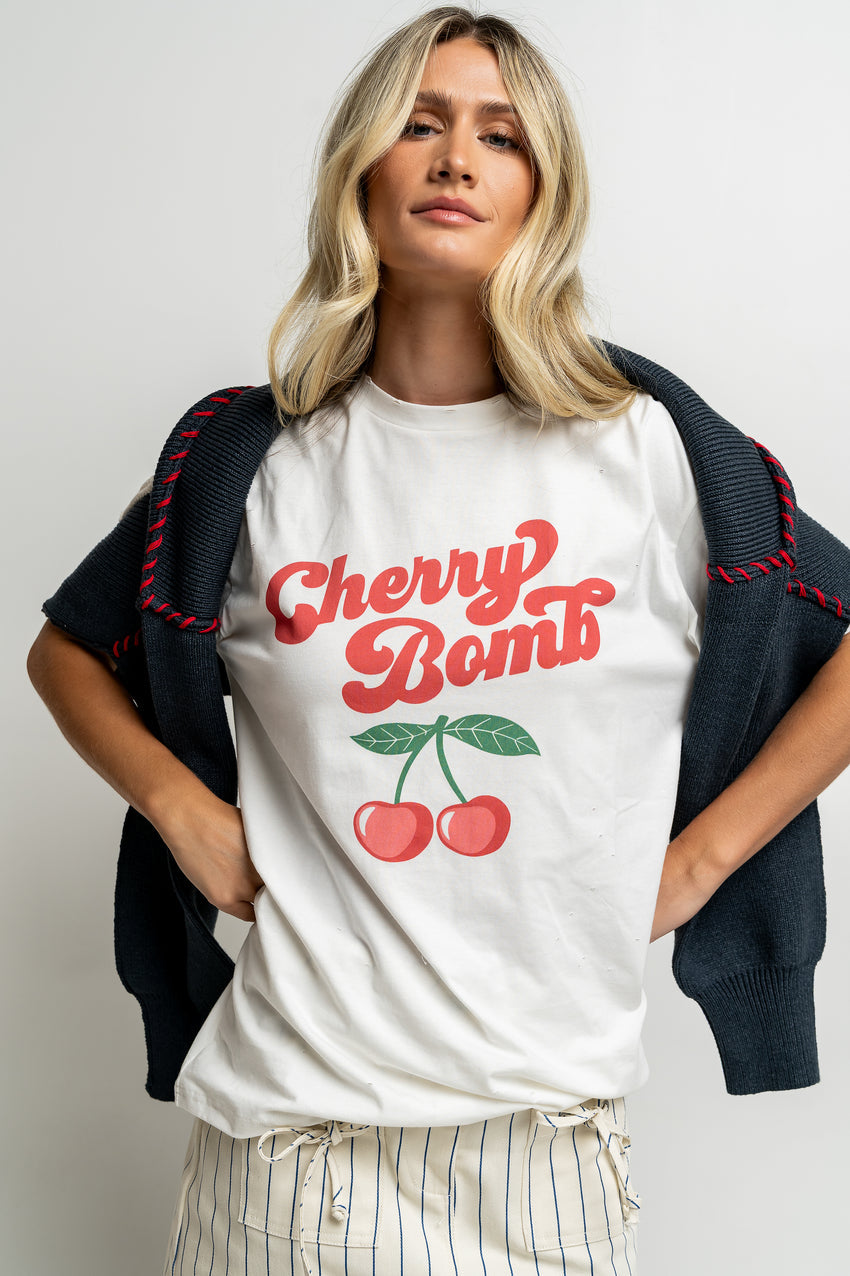 Cherry Bomb Graphic Tee - FINAL SALE
