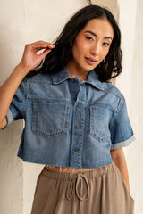Nina Denim Button Up - Final Sale