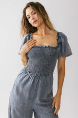 Piper Smocked Jumpsuit - Final Sale