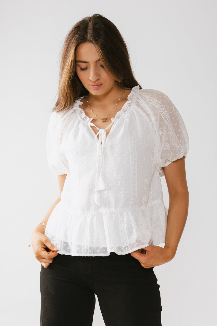 Melina Embroidered Blouse - FINAL SALE