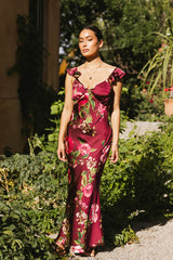 Jesse Satin Maxi Dress - Final Sale