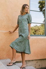 Kelsey Floral Midi Dess - Final Sale