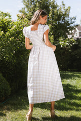 Amani Plaid Maxi Dress - Final Sale