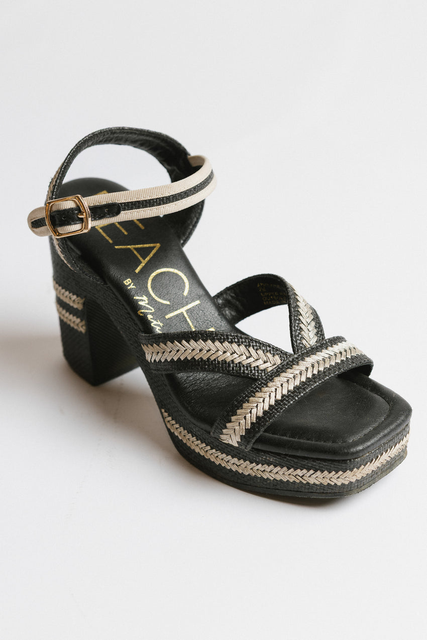 Jaime Raffia Heels - FINAL SALE