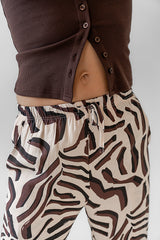 Zion Abstract Wide Leg Pants - Final Sale
