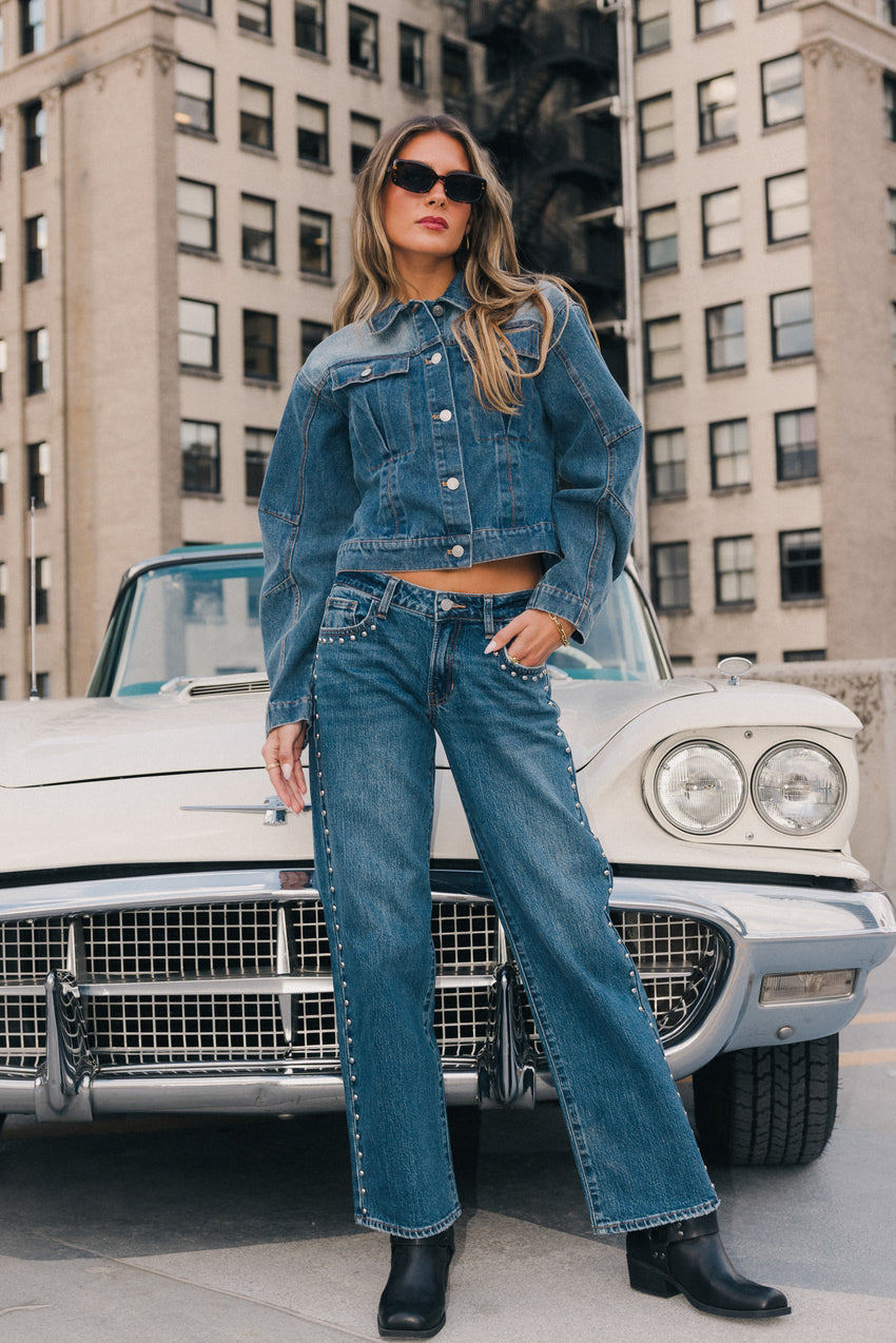Noel Studded Baggy Jeans - Final Sale