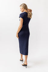Hadley Knit Maxi Dress In Navy - Final Sale