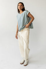 Alisson Striped Denim Blouse - Final Sale