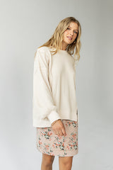 Juno Floral Mini Skirt In Clay - Final Sale