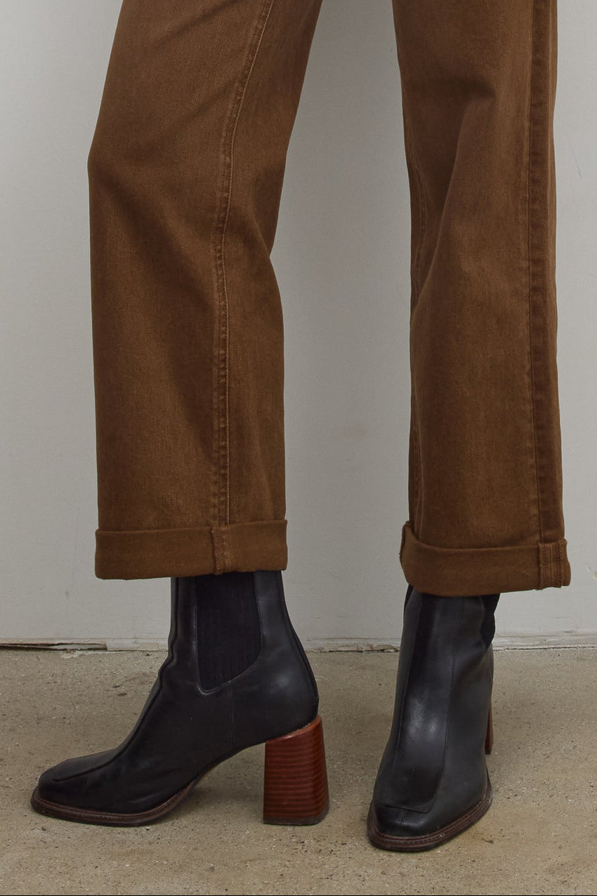 Steve Madden Downtown Black Leather Boot - Final Sale