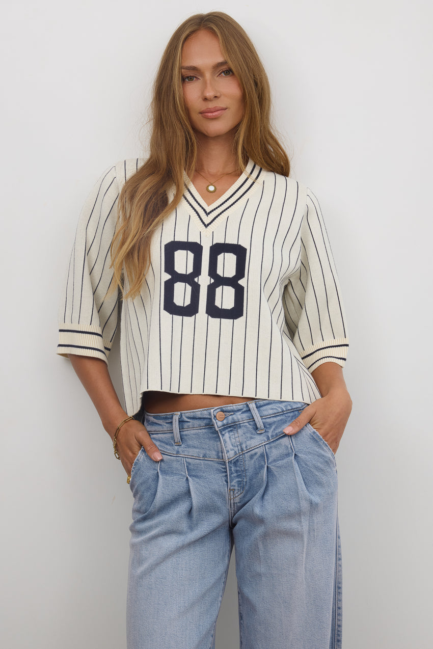 First Base Oversized Sweater - Final Sale
