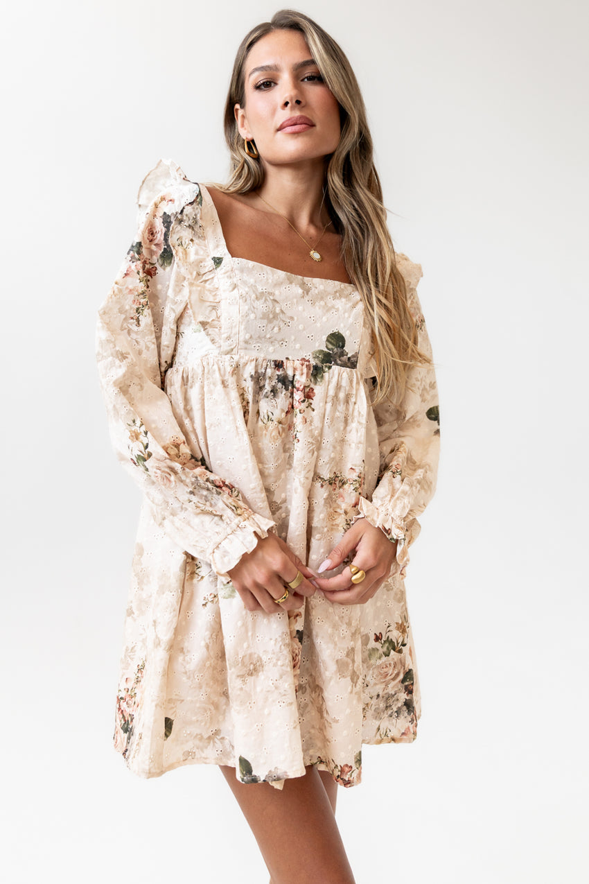 Kathy Floral Mini Dress - Final Sale