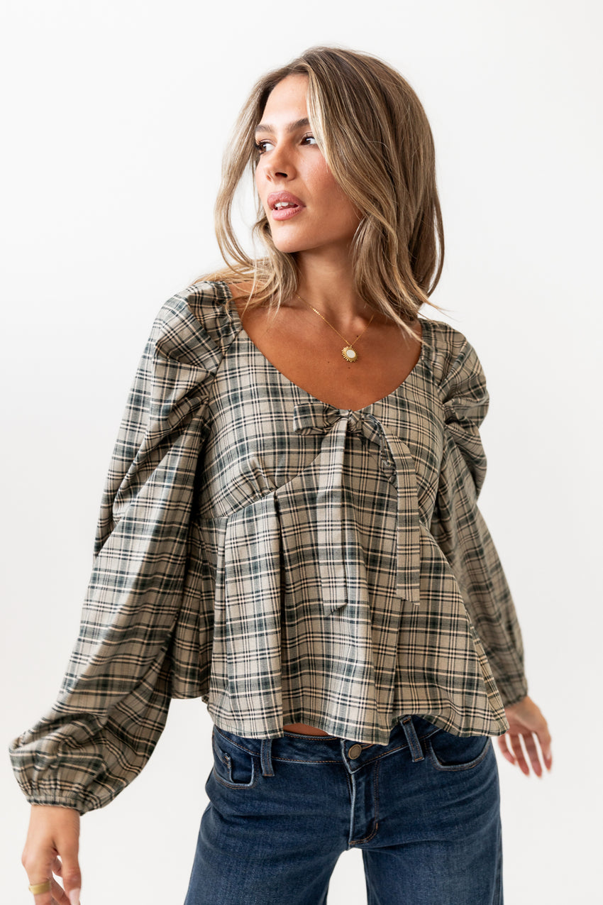 Smith Plaid Blouse - Final Sale