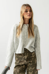 Maci Cardigan In Grey - Final Sale