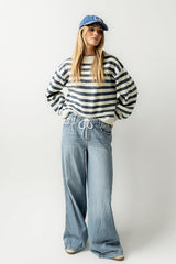 Josey Oversized Sweater In Blue - Final Sale