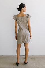Joana Mini Dress In Taupe - Final Sale