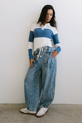 Wrenley Striped Sweater in Blue - FINAL SALE