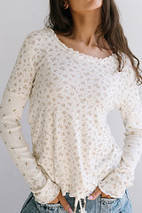 Mylo Floral Top In Blush - Final Sale