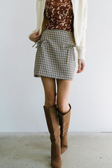 Oshen Plaid Mini Skirt - Final Sale