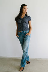 Bethany Plaid Blouse - Final Sale