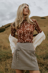 Oshen Plaid Mini Skirt - Final Sale