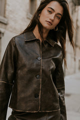 Kelsey Vegan Leather Jacket - Final Sale
