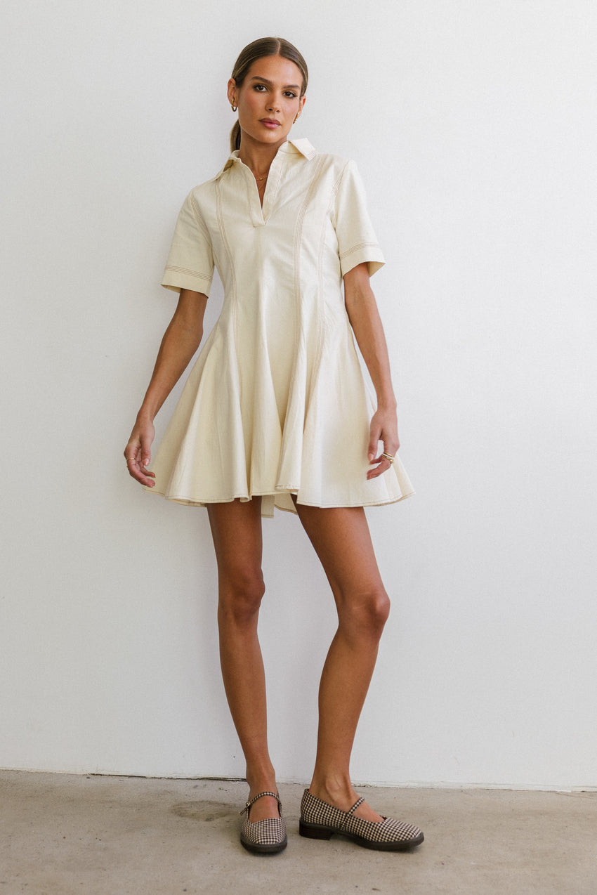 Haddie Collared Mini Dress - Final Sale
