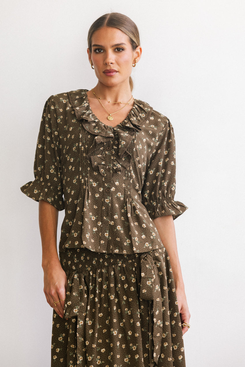 Xander Floral Blouse - Final Sale