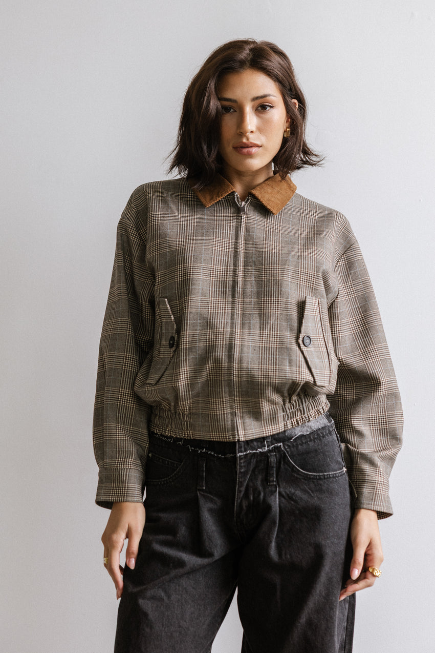 Kenzington Plaid Bomber Jacket - Final Sale