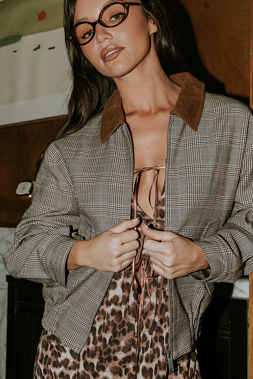 Kenzington Plaid Bomber Jacket - FINAL SALE