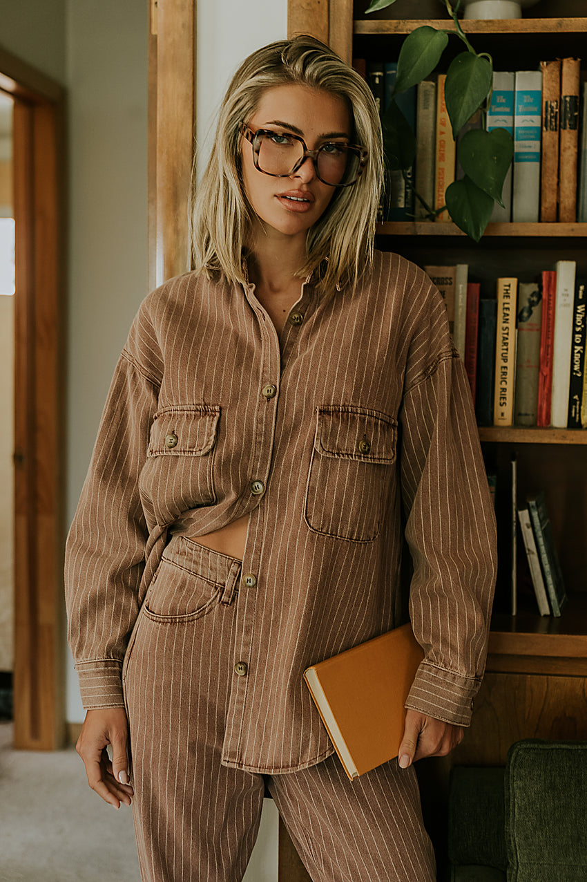 Shaylee Striped Button Up - Final Sale