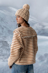 Manny Striped Sherpa Jacket - Final Sale