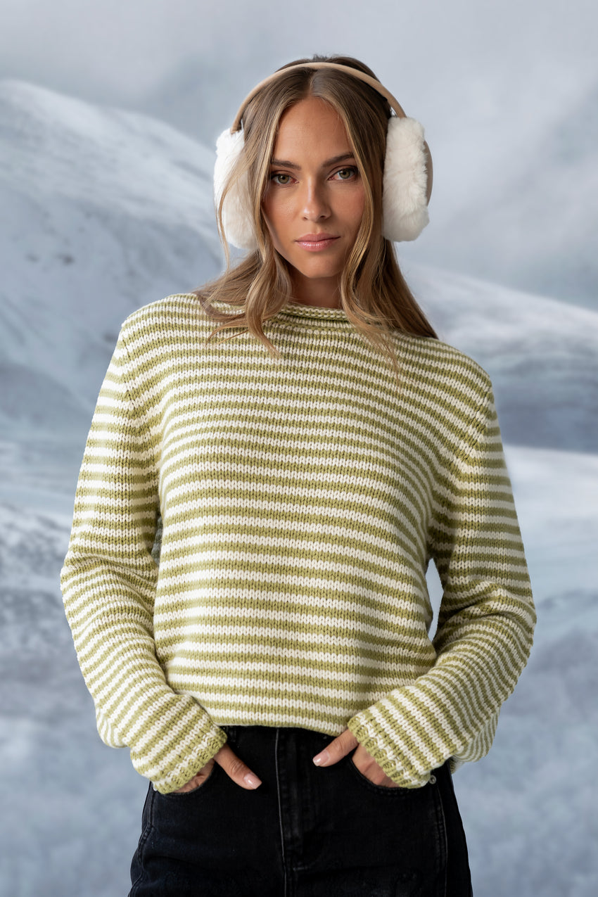 Jones Knit Sweater in Sage - FINAL SALE