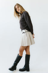 Bostyn Knit Sweater In Brown - Final Sale