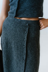 Cassie Asymmetrical Midi Skirt - Final Sale