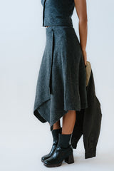 Cassie Asymmetrical Midi Skirt - Final Sale