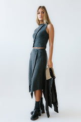 Cassie Asymmetrical Midi Skirt - FINAL SALE