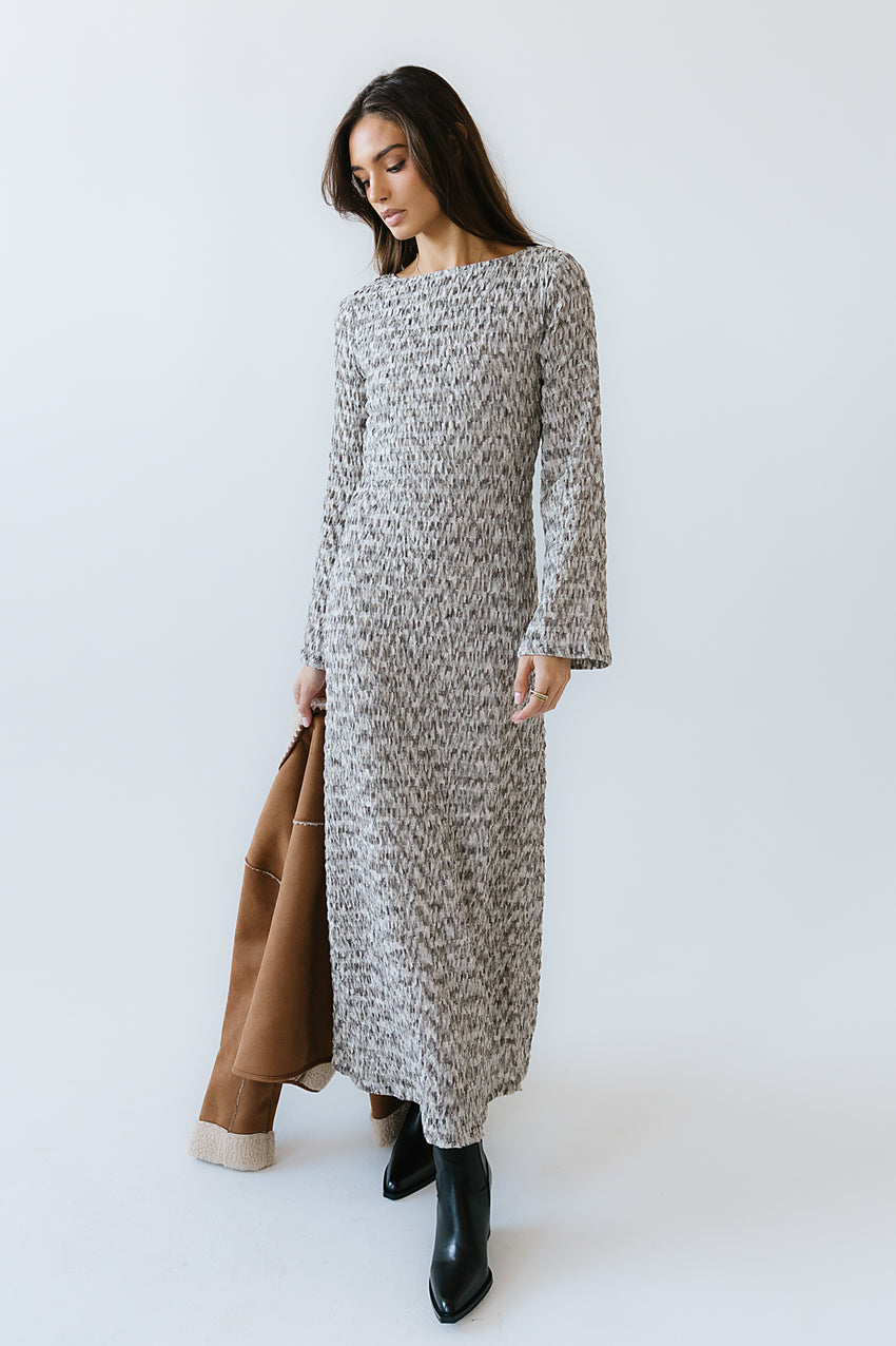 Lennon Textured Maxi Dress - FINAL SALE