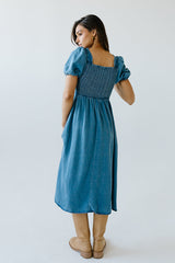 Candice Denim Midi Dress - Final Sale