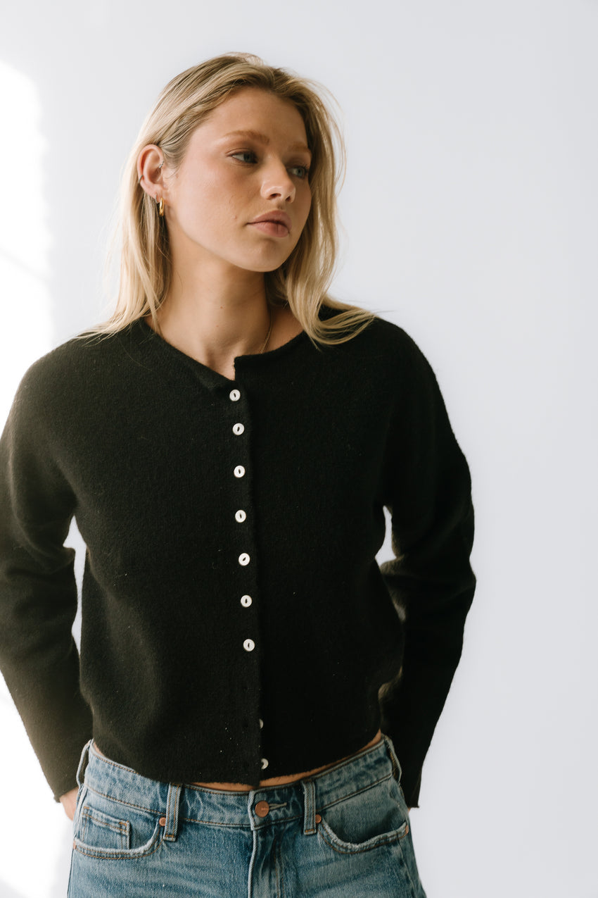 Maci Cardigan in Black