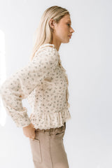 Monty Floral Ruffle Top - Final Sale