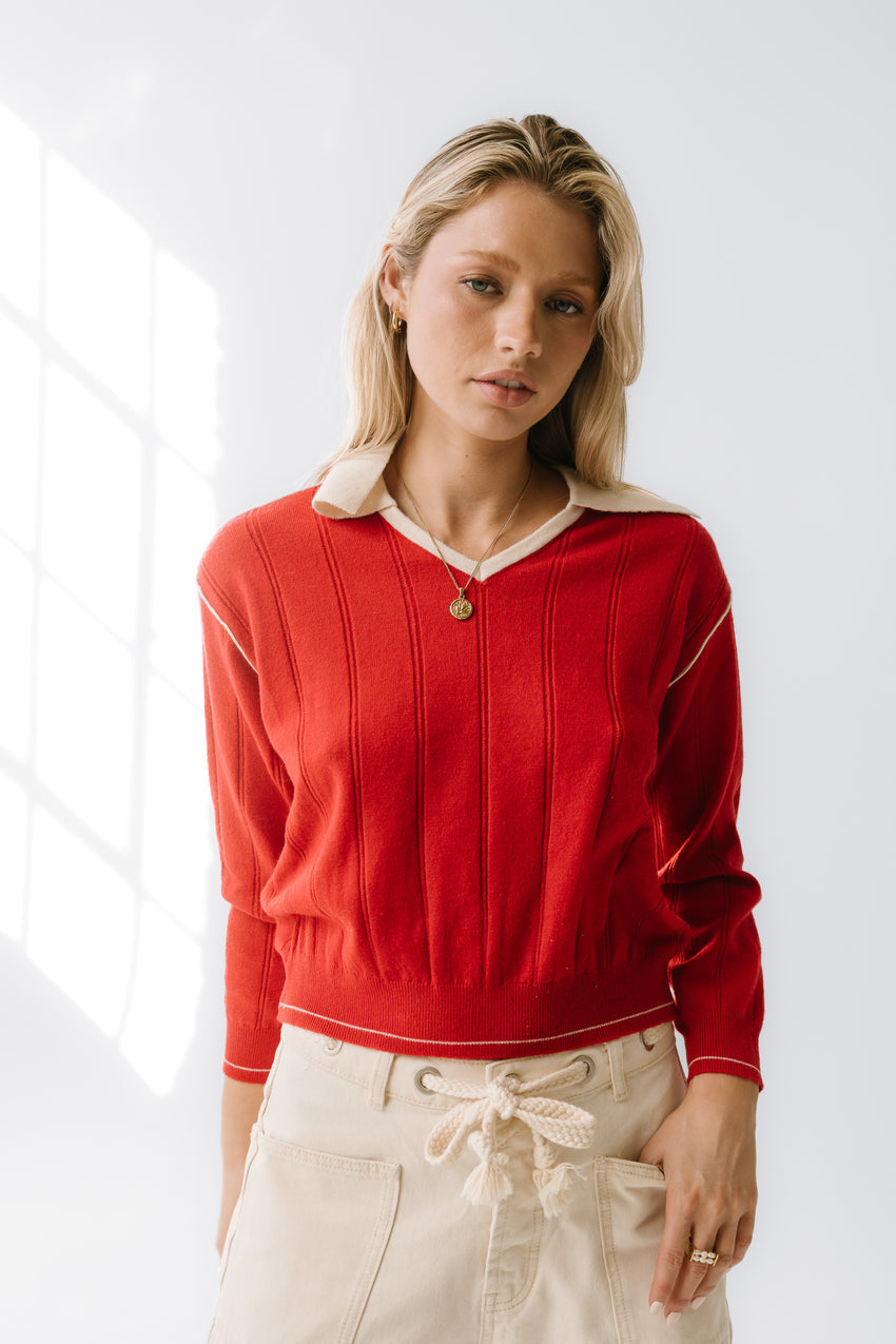 Maggie Contrast Sweater - Final Sale