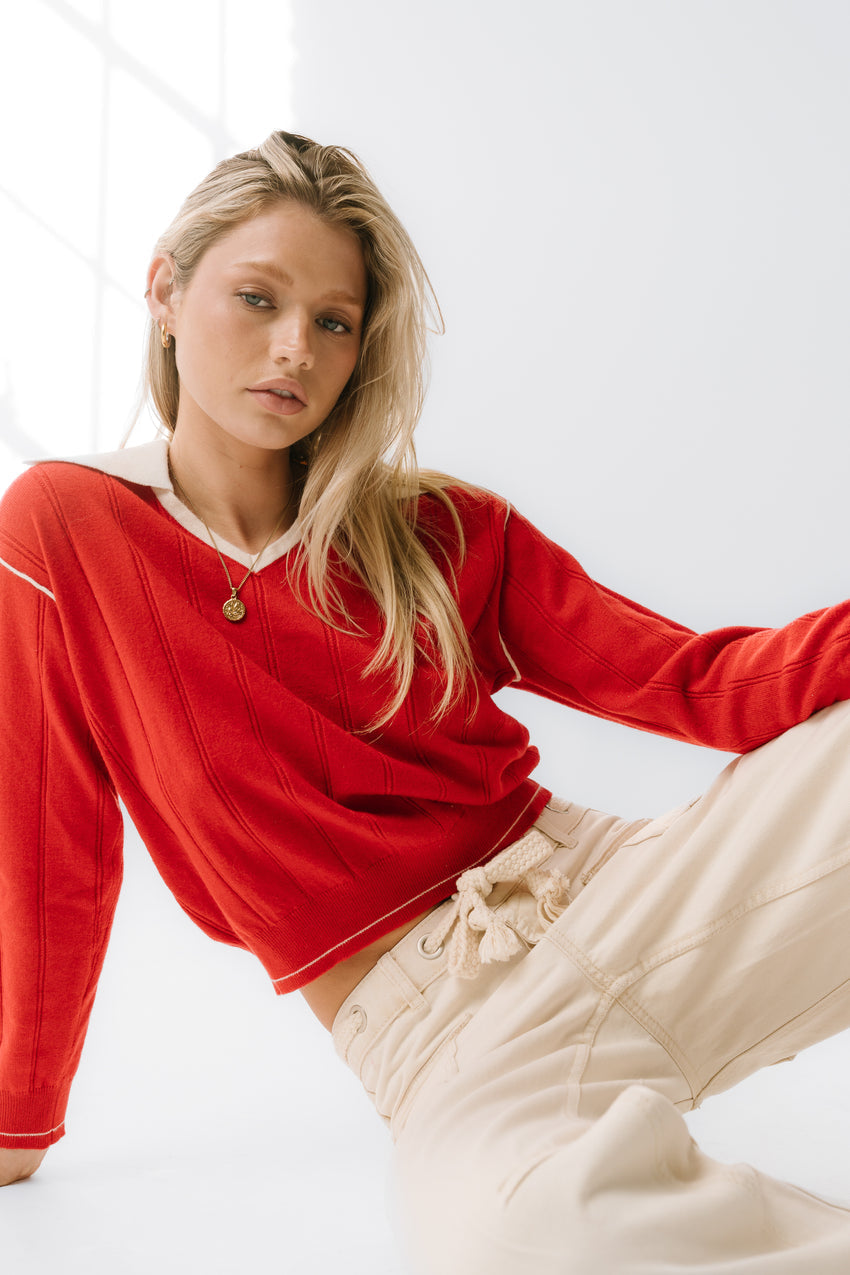 Maggie Contrast Sweater - FINAL SALE