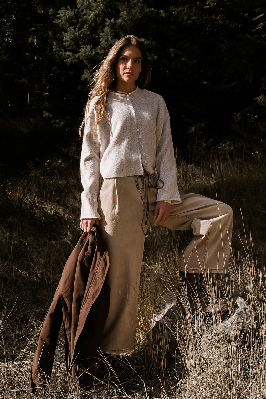 Maci Cardigan in Grey - FINAL SALE