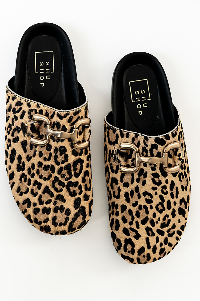 Azalea Clogs in Leopard - FINAL SALE