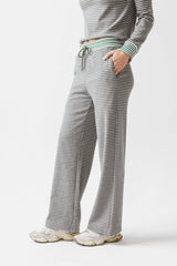April Striped Pants In Grey - Final Sale