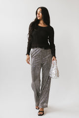 Clara Sparkly Wide Leg Pants - Final Sale