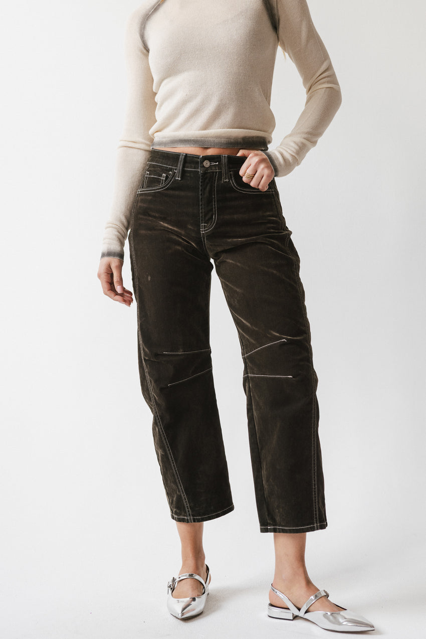 Rita Velvet Barrel Jeans - FINAL SALE